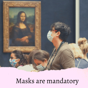 Mask + Health pass or PCR test are necessary for the Louvre Museum