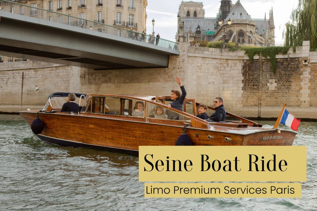 Limo premium boat ride for the Seine cruise