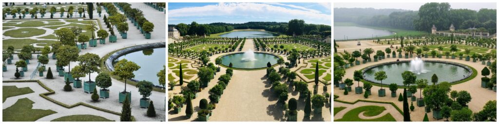 View of gardens of Versailles